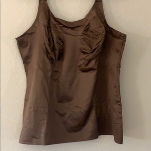 Large 46 brown slimming tank top bra